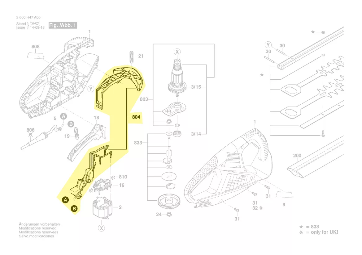 Set interrupteur réf. 2 609 006 145 BOSCH